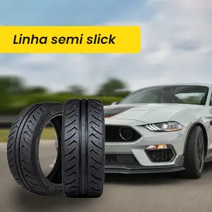 Linha Semi slick de pneus Delinte